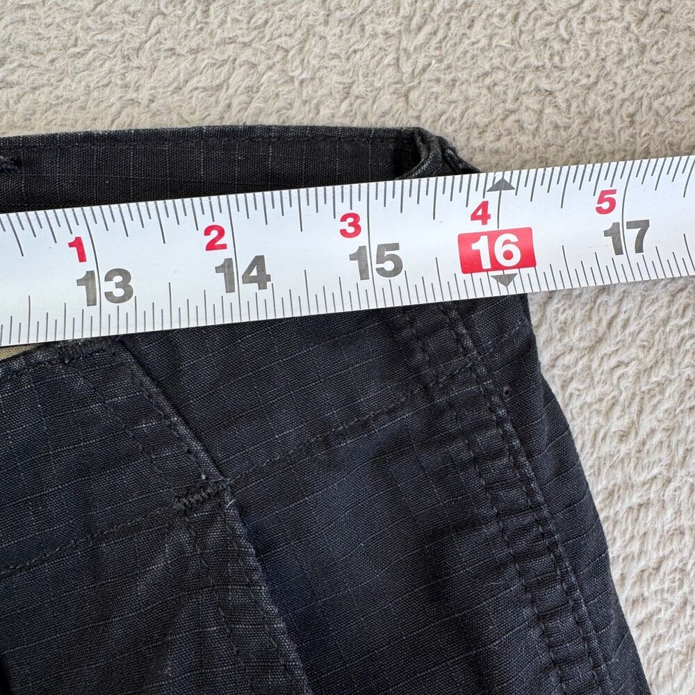 Carhartt WIP Aviation Regular Cargo Pants Men 30x32 Black Cotton Ripstop Utility - Picture 5 of 10
